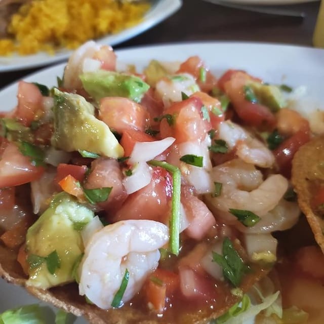 Orden  Ceviche Tostadas (camarones).